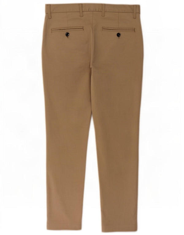 Zara Pantalon Chino Slim Homme EU 38 Small W30 L26 Beige