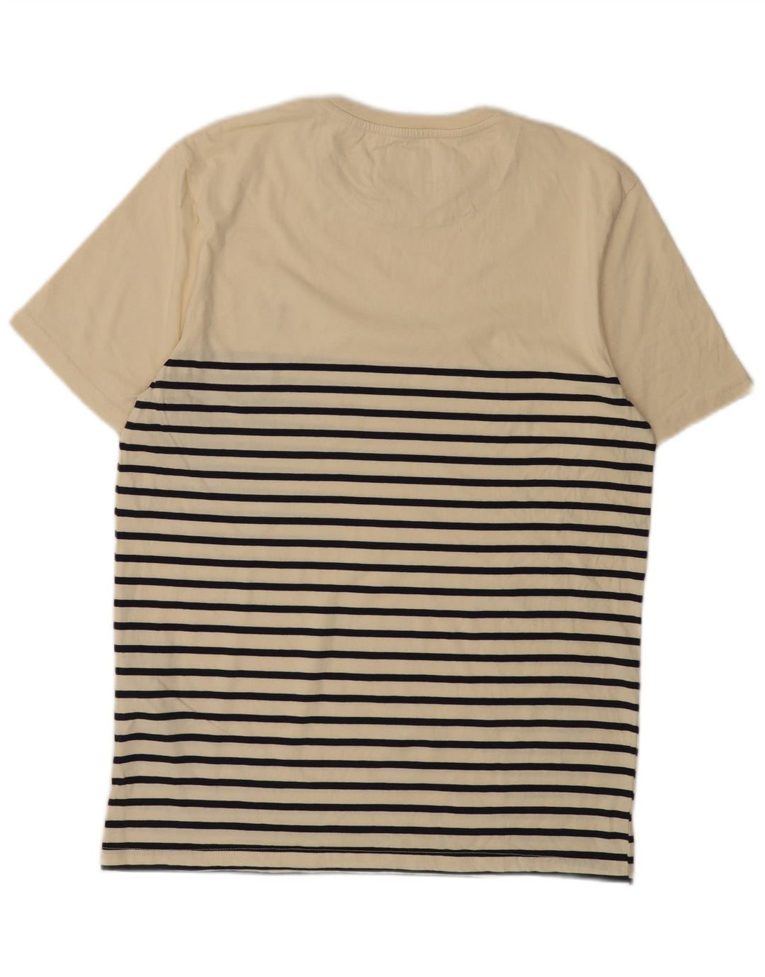 LYLE & SCOTT T-Shirt Homme Coton Rayé Beige Moyen