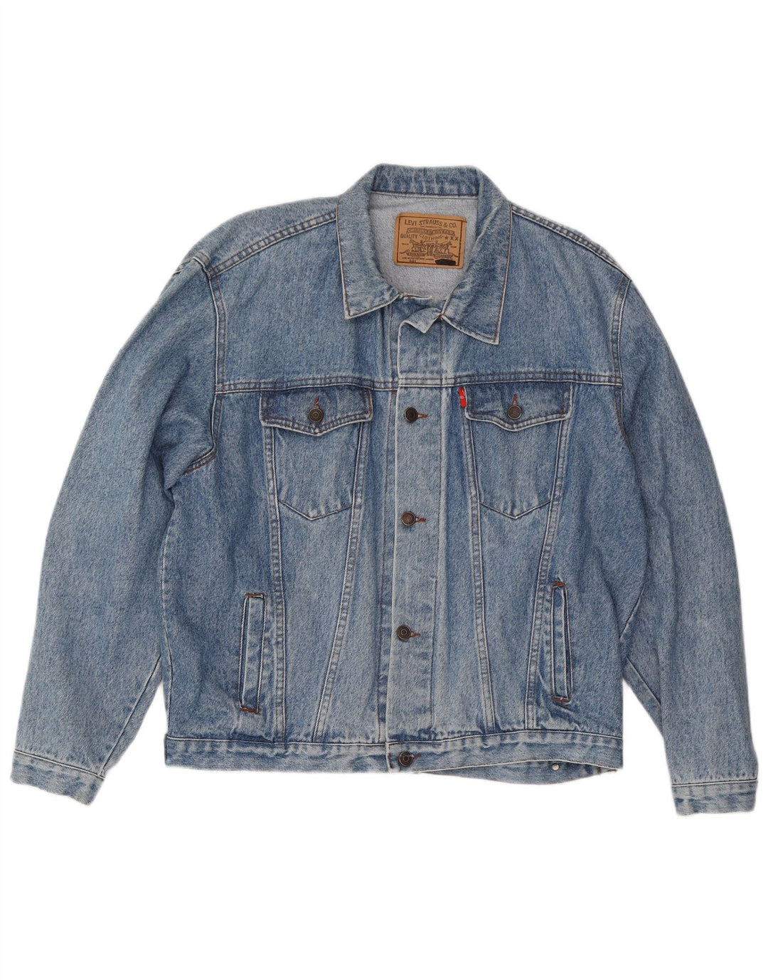 Levi's Veste en Jean Homme UK 42 XL Bleu