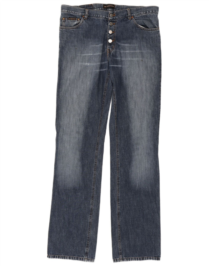 VINTAGE Jean droit homme W33 L37 bleu coton