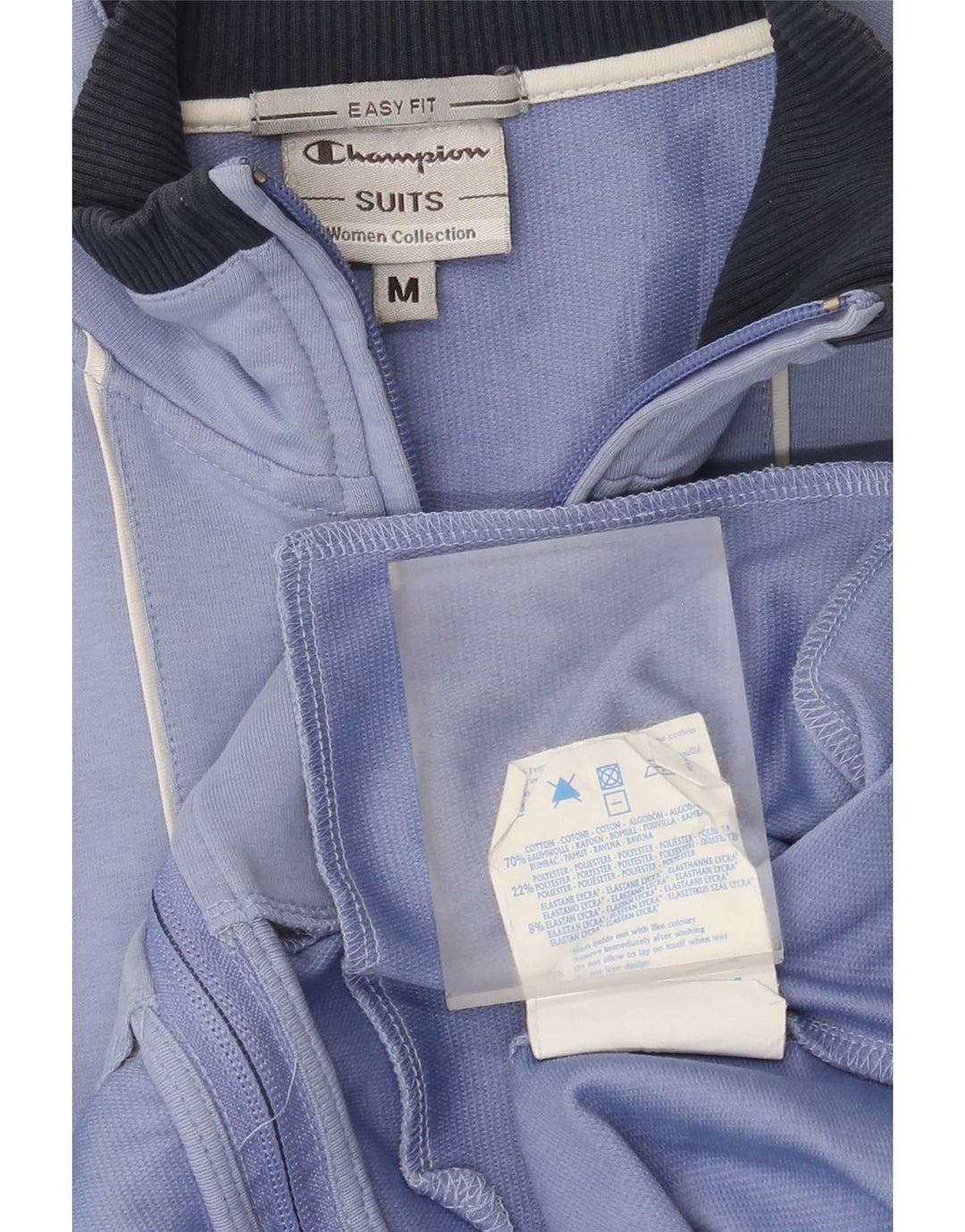 Champion Veste de Survêtement Graphique Homme Bleu Moyen Coton