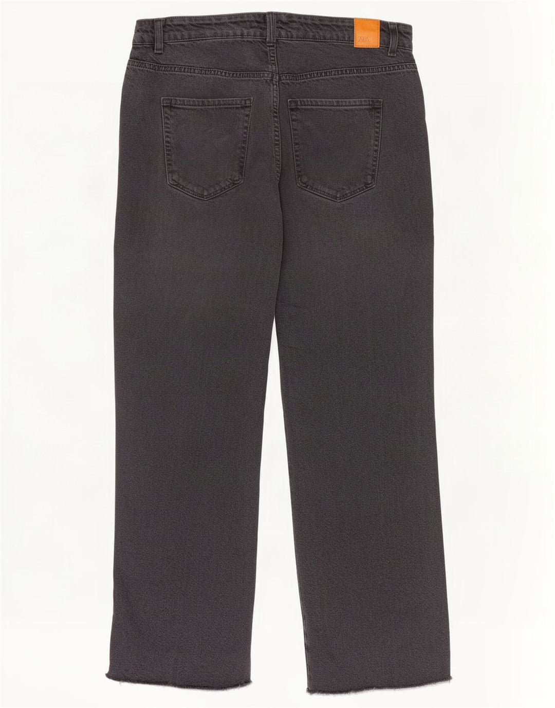 Zara Jean droit taille haute pour femme EU 40 Medium W30 L29 Gris