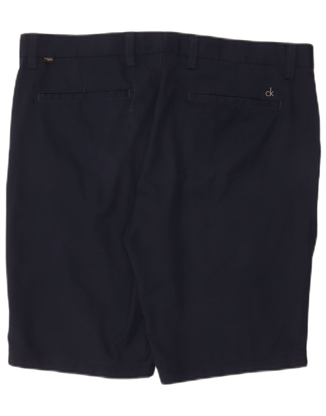 CALVIN KLEIN Short Chino Homme W38 XL Bleu Marine Polyester