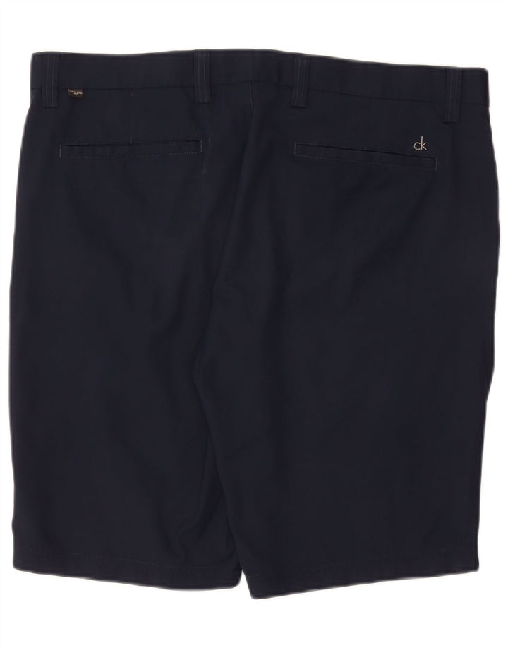 CALVIN KLEIN Short Chino Homme W38 XL Bleu Marine Polyester