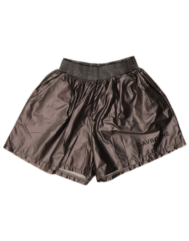 vintage Womens Sport Shorts UK 16 Grand Gris Polyester