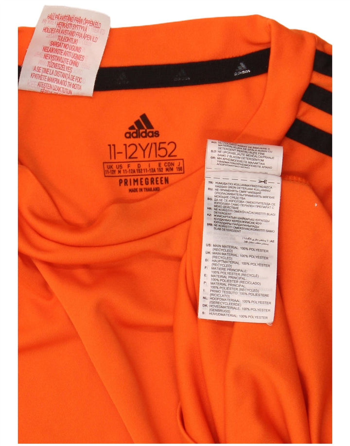 Adidas Garçon Aeroready T-Shirt Top 11-12 ans Orange Polyester