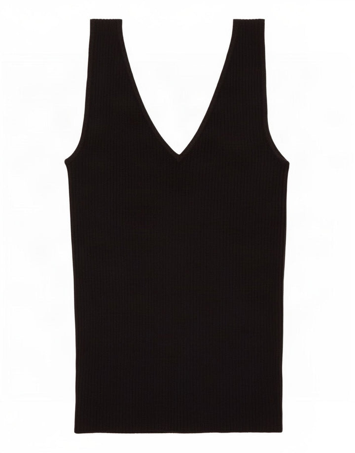 Marks & Spencer Débardeur Femme UK 8 Small Noir Viscose