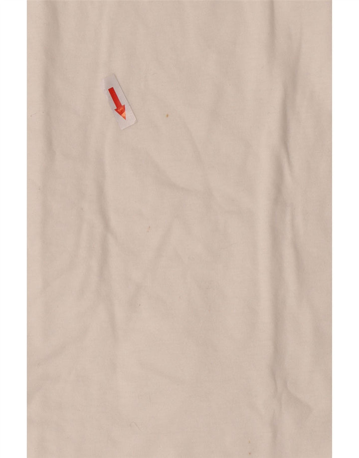 vintage Femme Graphique T-Shirt Top IT 44 Coton Blanc Moyen