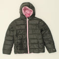 CHAMPION Girls Hooded Padded Jacket 9-10 Years Medium  Green Polyamide | Vintage Champion | Thrift | Second-Hand Champion | Used Clothing | Messina Hembry 