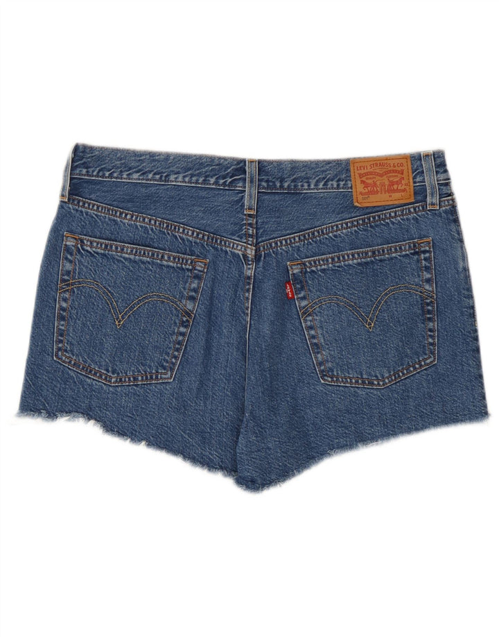 Levi's Short en Jean 501 Femme W31 Bleu Moyen Coton