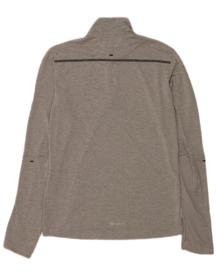 Adidas Hommes Aeroready Zip Neck Pull Survêtement Top XS Gris Polyester