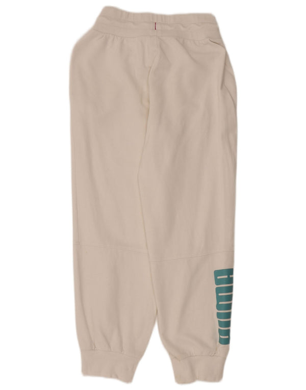 Puma Pantalon de survêtement graphique pour femme, jogging UK 10, petit coton blanc