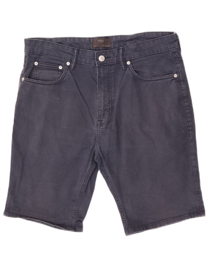 Marks & Spencer Short décontracté pour homme W34 en coton bleu marine Taille L