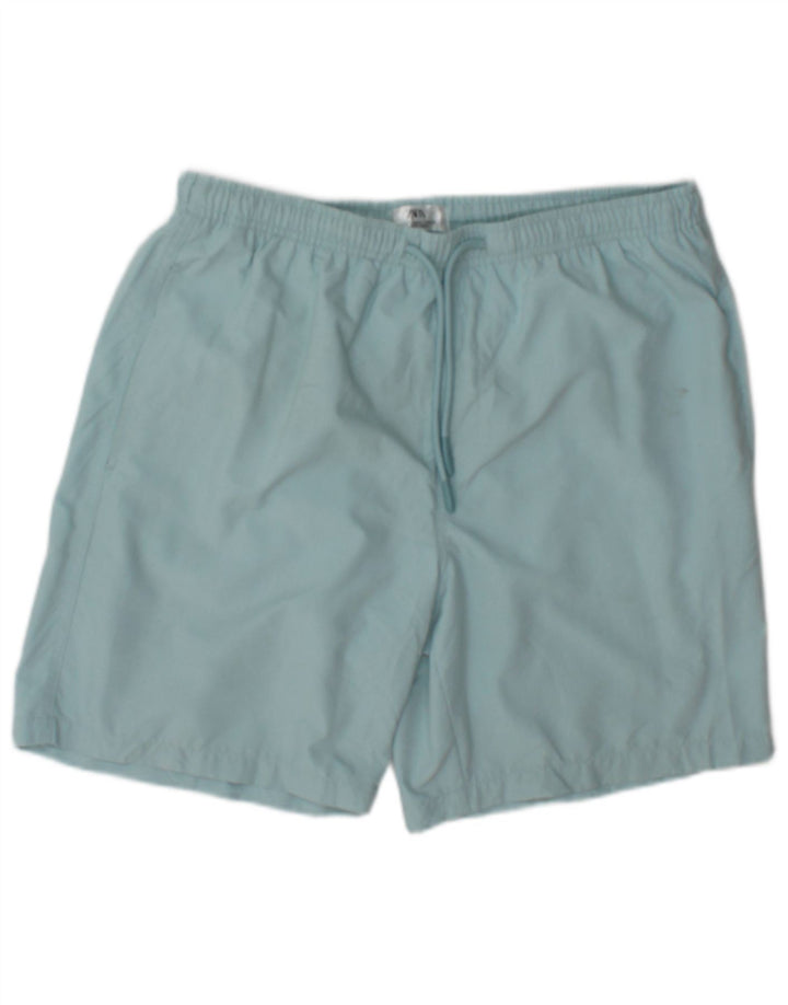 Zara Short De Bain Homme Grand Bleu Polyester