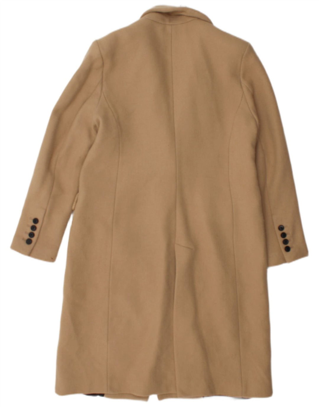 Zara Manteau croisé pour femme UK 14 Polyester beige moyen