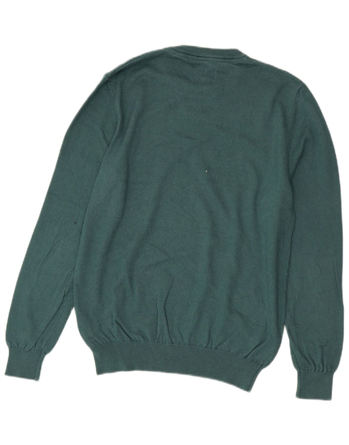 JACK WILLS Pull Col Rond Homme Vert Moyen Coton