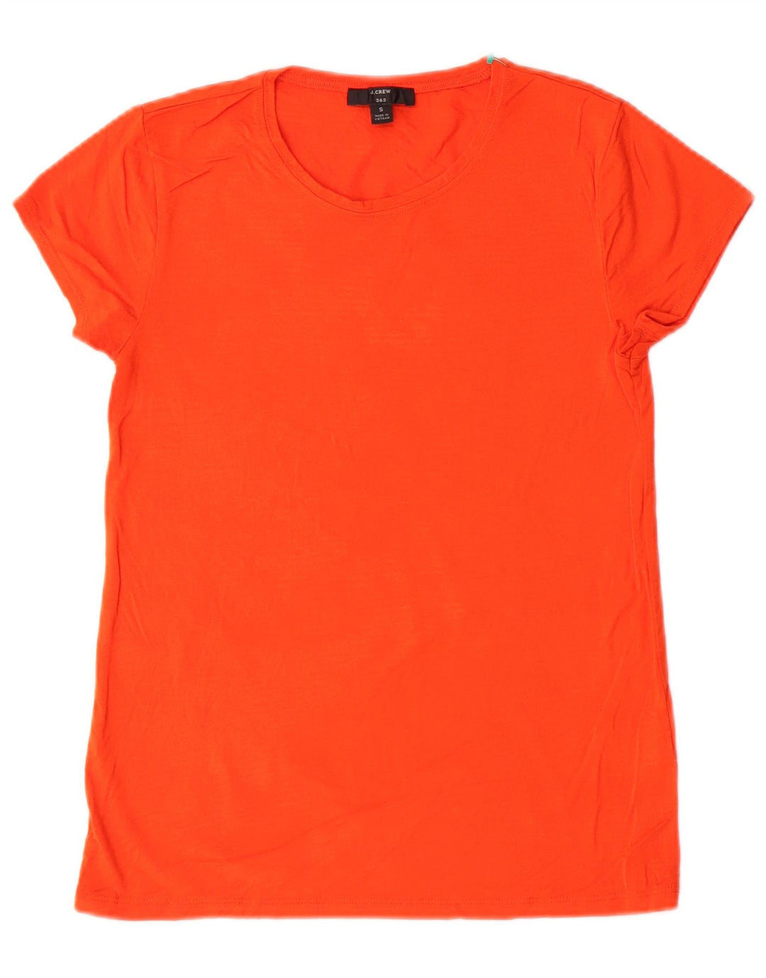 J. CREW T-shirt 365 pour femme UK 10 Small Orange Modal