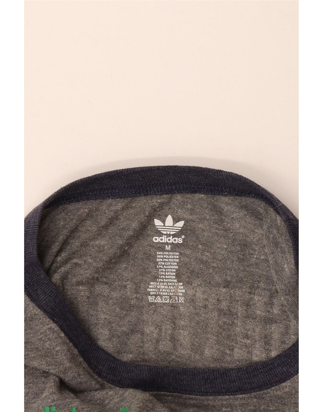 ADIDAS T-shirt graphique Notre Dame pour femme UK 14 Bleu marine moyen