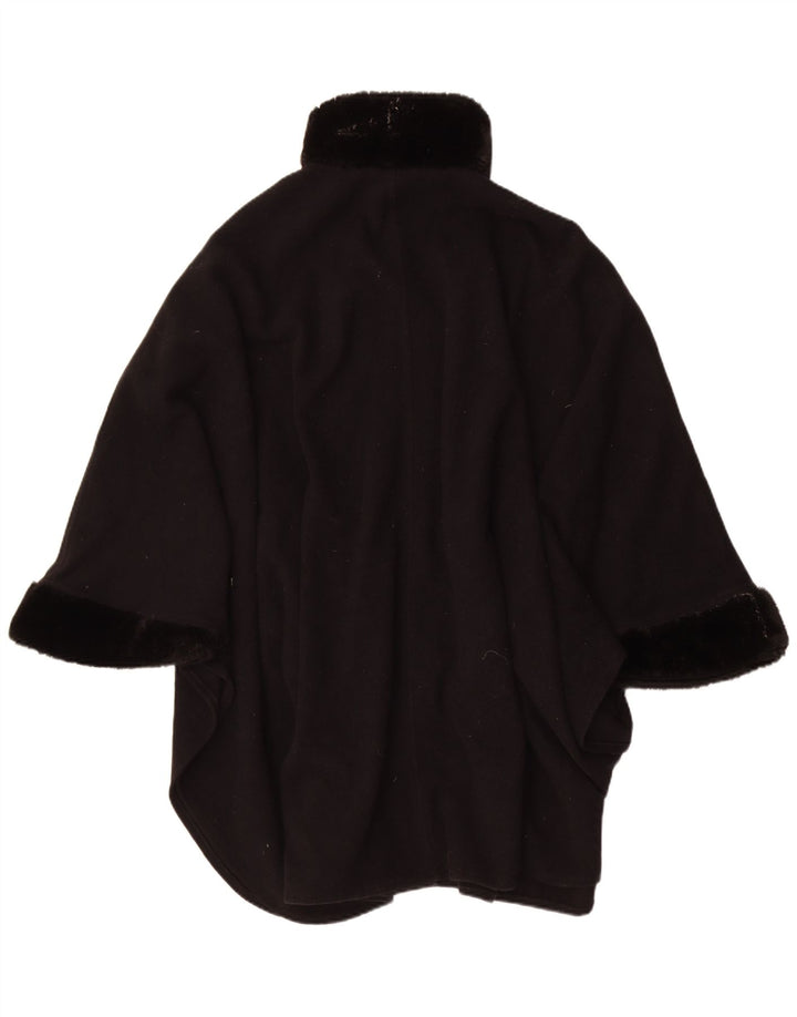 Manteau Poncho Femme Vintage Taille Unique Noir