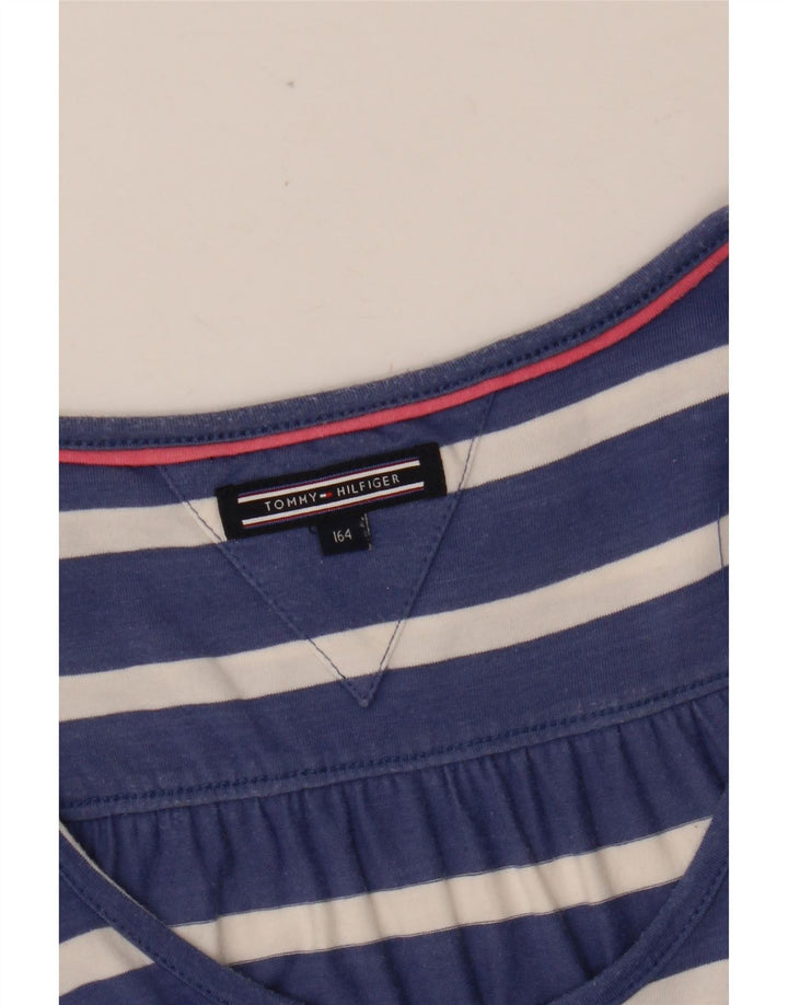 TOMMY HILFIGER Robe basique sans manches fille 14-15 ans bleu marine rayé