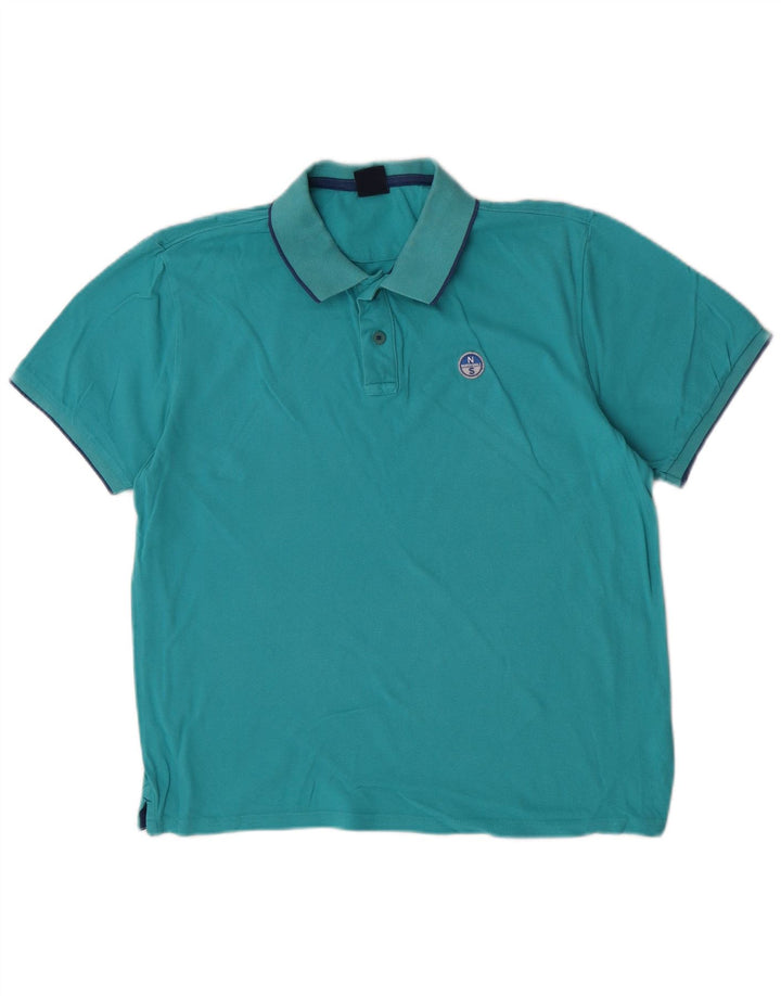 North Sails Polo Homme Grand Bleu Coton