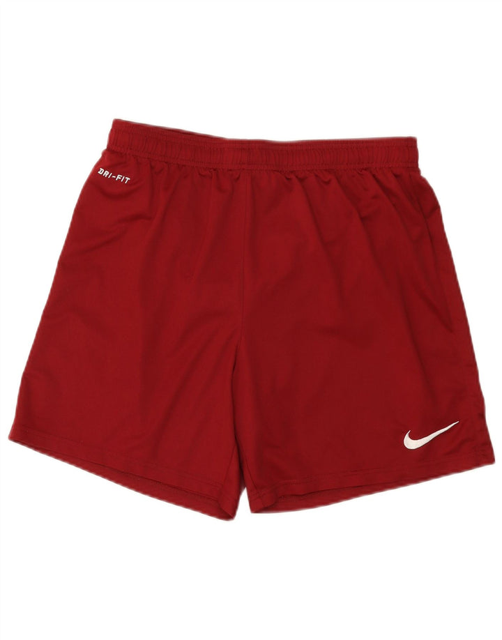 NIKE Short de sport Dri Fit pour homme en polyester bordeaux moyen