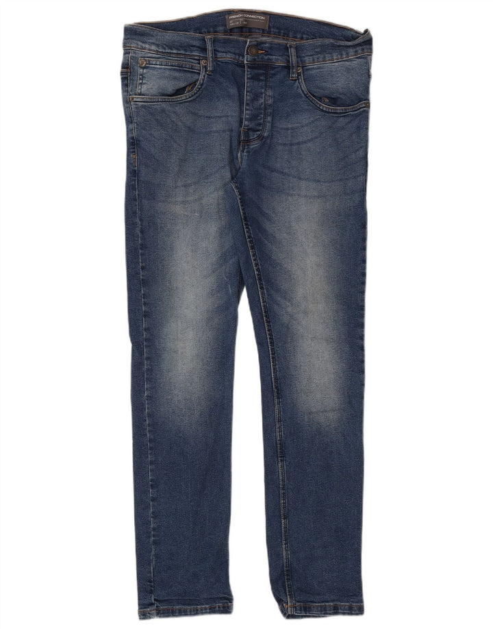FRENCH CONNECTION Jean Slim Homme W34 L30 Bleu Coton