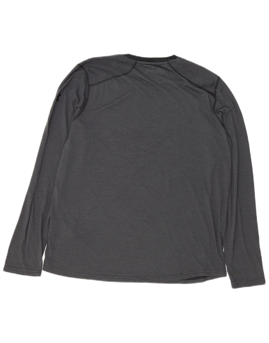 UNDER ARMOUR Haut Heat Gear pour hommes à manches longues en polyester gris moyen