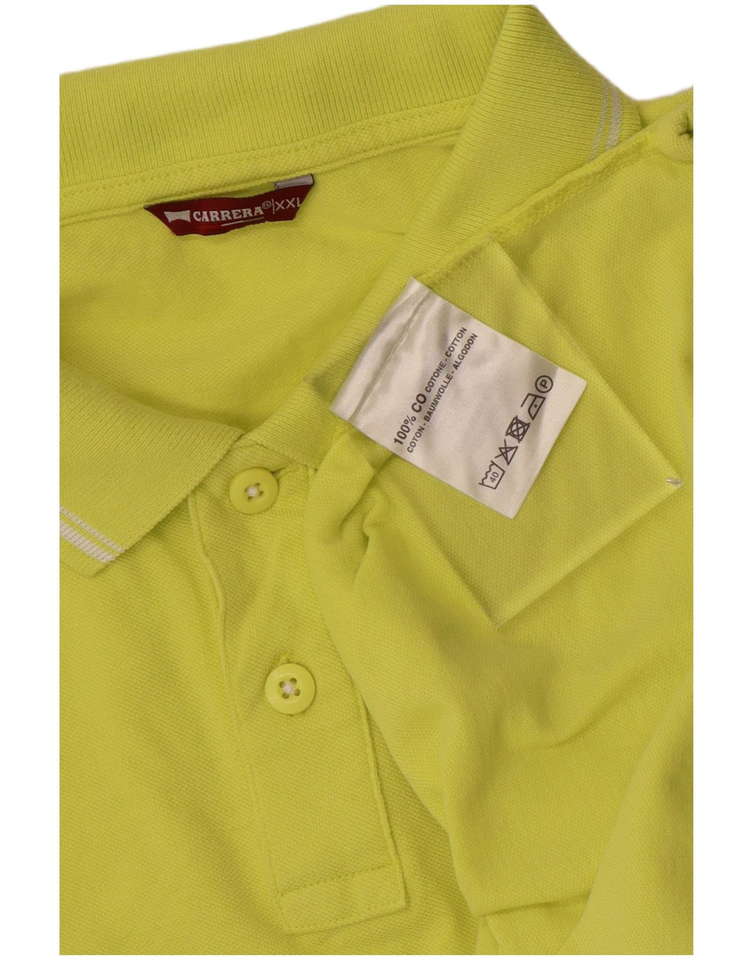 CARRERA Polo Homme 2XL Jaune Coton