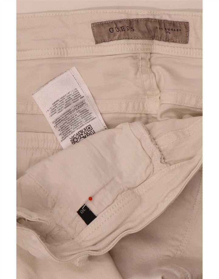 Guess Short Chino Homme W30 Coton Blanc Moyen