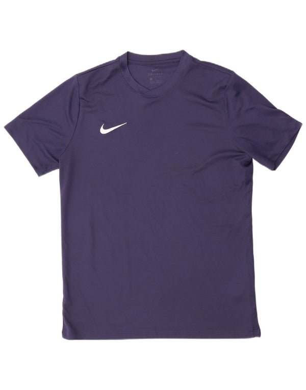 Nike Hommes Dri Fit T-Shirt Haut Large Bleu Marine Polyester