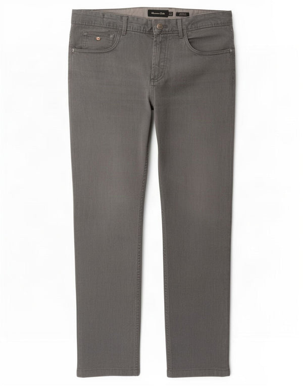 Massimo Dutti Pantalon coupe décontractée pour homme EU 40 Medium W31 L28 Gris
