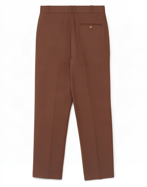 vintage Mens Pegged Suit Pantalon IT 46 Petit W30 L29 Marron Nautique