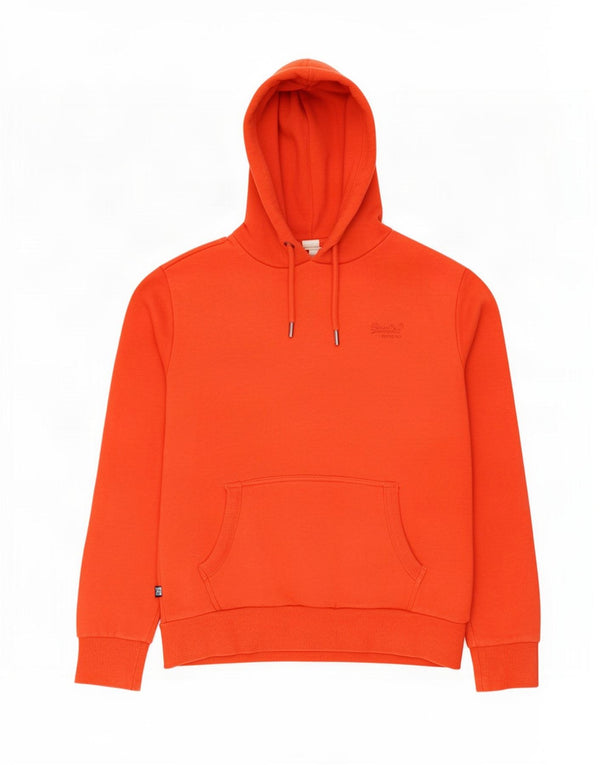 Superdry Pull à capuche XL en coton orange pour homme