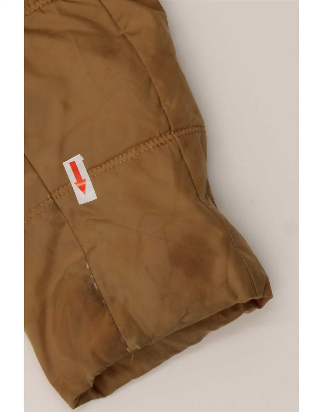 Tommy Hilfiger Manteau rembourré à capuche pour femme UK 10 Petit Marron Polyester