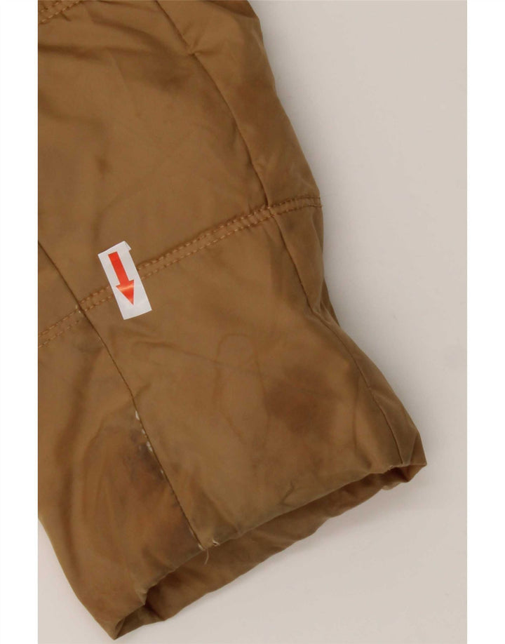 Tommy Hilfiger Manteau rembourré à capuche pour femme UK 10 Petit Marron Polyester