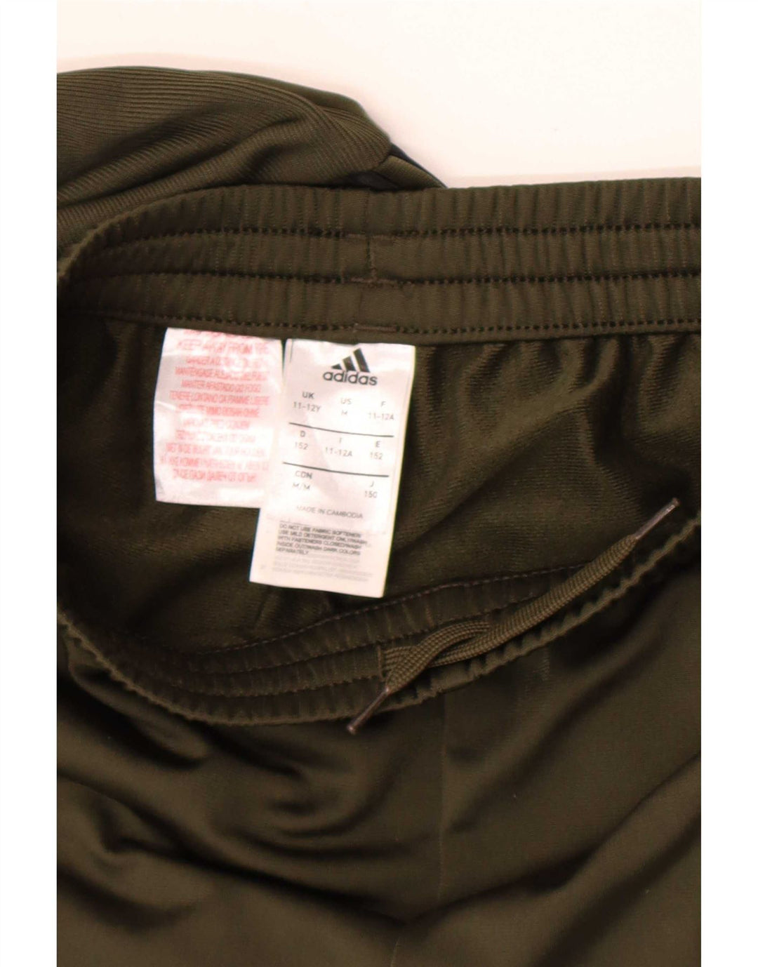 Adidas Pantalon de Survêtement Garçon 11-12 ans Kaki Polyester