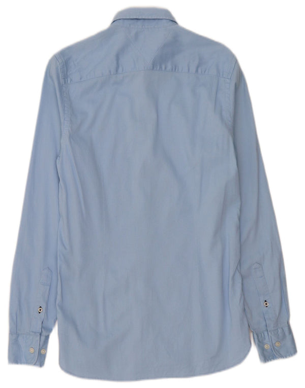 Tommy Hilfiger Chemise Slim Fit XS Bleu Coton