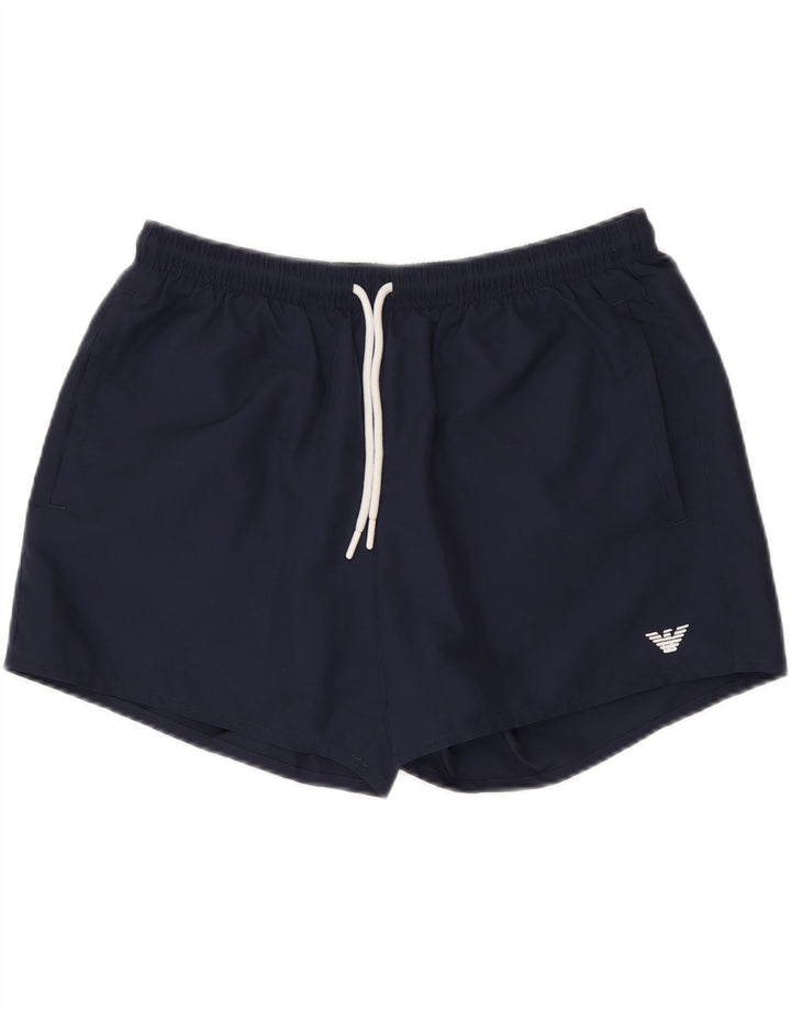 EMPORIO ARMANI Short de bain homme grand bleu marine