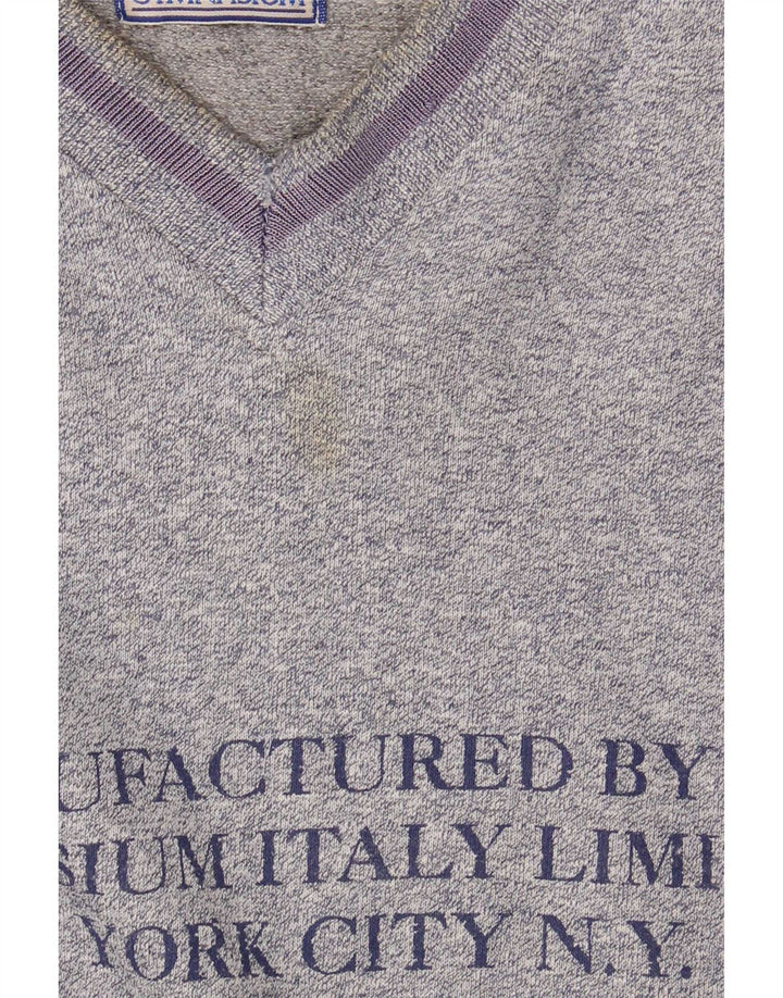 Gymnasium Sweat-shirt graphique pour homme Bleu Large Colorblock