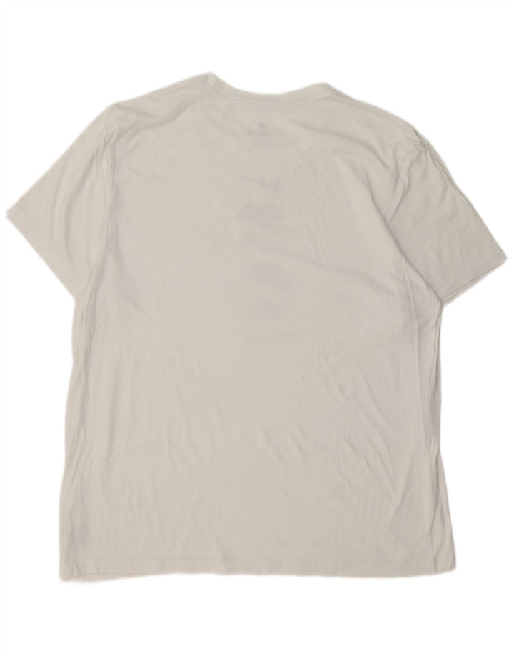 NIKE Mens Graphic T-Shirt Top 2XL White Cotton