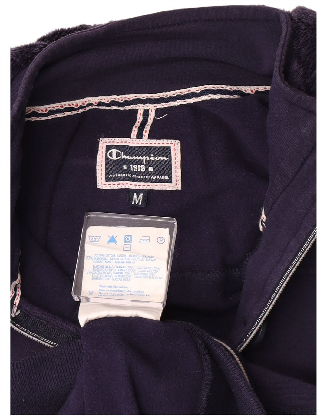 Champion Veste de survêtement à capuche pour femme UK 12 Medium Purple Check