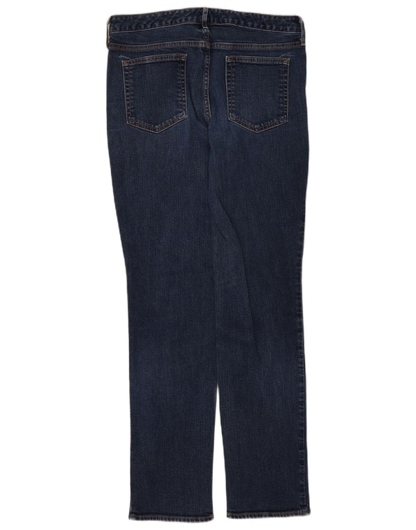 Eddie Bauer Jean droit légèrement courbé pour femme US 10 Large W30 L32 Bleu