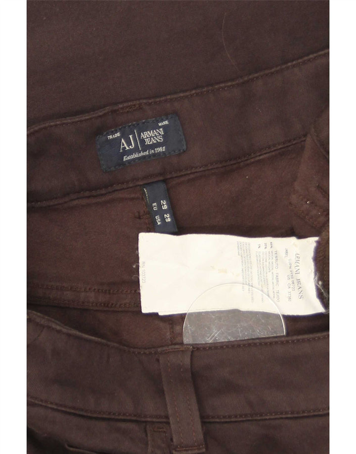 Armani Femme Jean Évasé W29 L30 Marron Modal