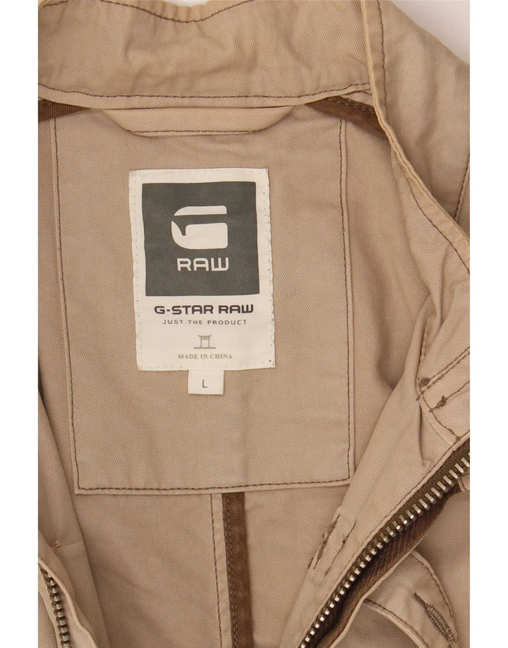 G-Star Veste Bomber Homme UK 40 Large Beige Coton