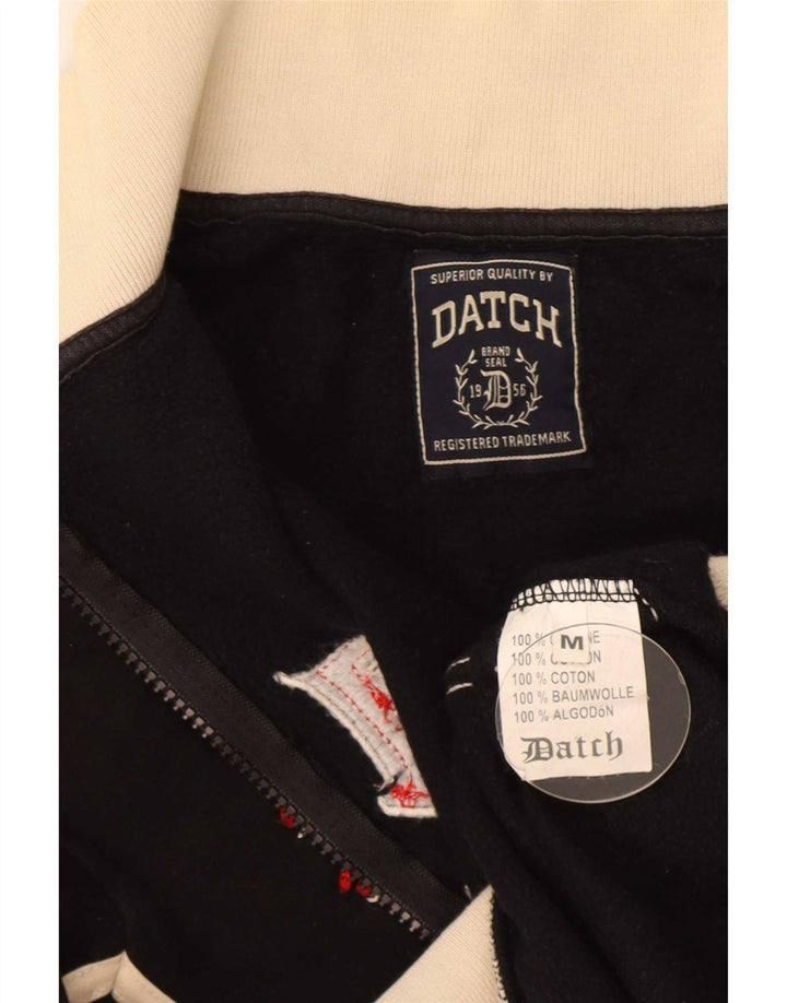 Datch Veste de Survêtement Graphique Homme Noir Moyen Coton Colorblock