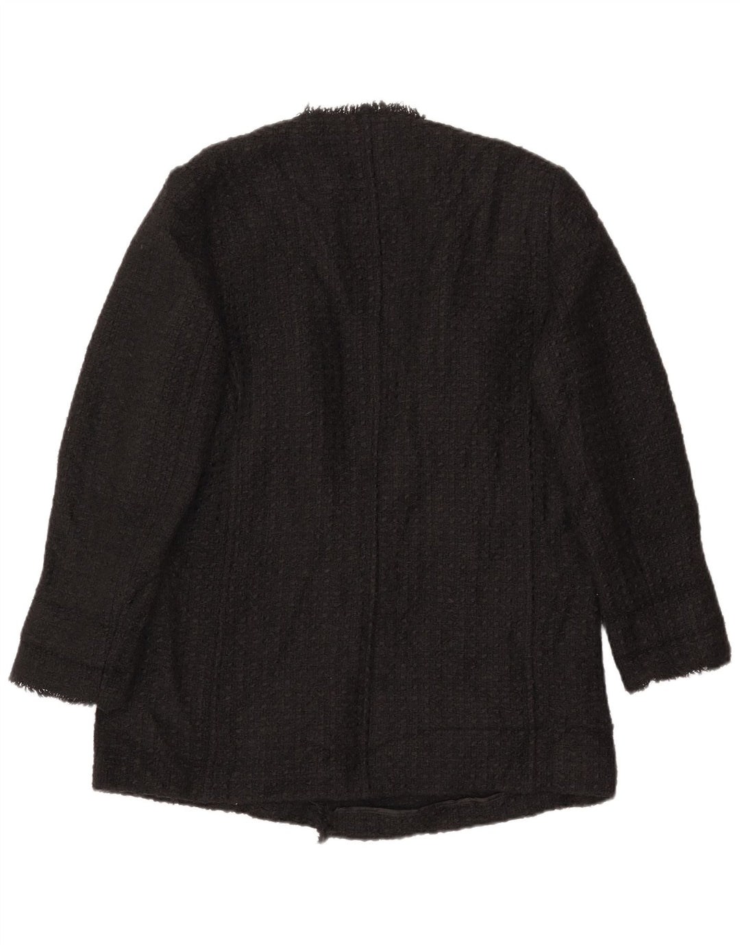 Massimo Dutti Veste Blazer Femme EU 42 Grand Acrylique Noir