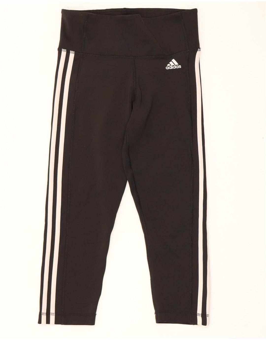 Adidas Climalite Capri Leggings UK 8/10 Petit Noir Polyester