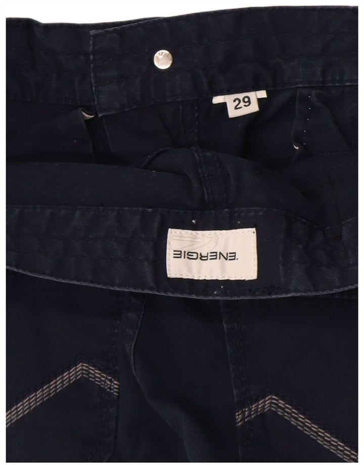 ENERGIE Short Chino Homme W29 Petit Bleu Marine