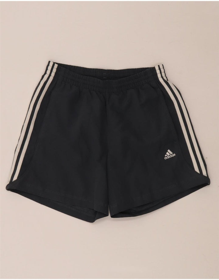 ADIDAS Short de sport Climalite pour femme UK 10 Small Bleu marine Polyester